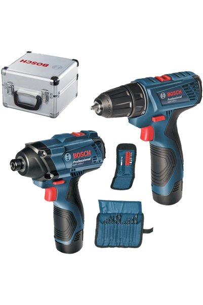 Bosch Ударен винтоверт GDR 120-LI, 2 батерии