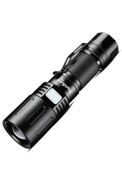 Supfire Lanterna LED X60-T cu Zoom, 36W, 3000 lm, 3400 mAh, incarcare USB, IP...