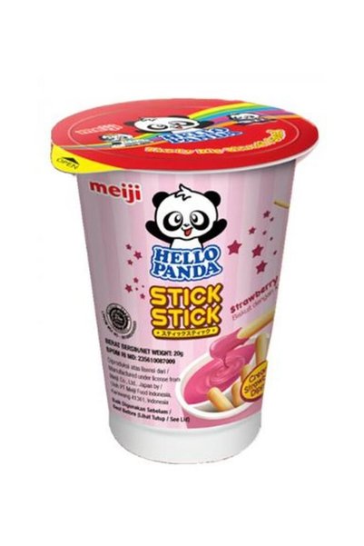 MEİJİ Hello Panda Stick Stick Strawberry Dip Snack 20g