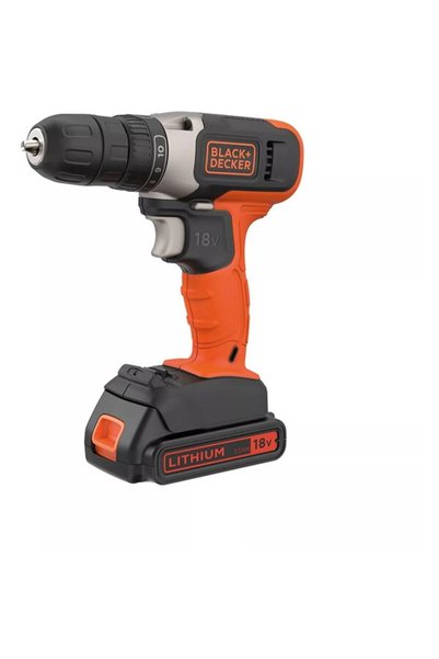 Black&Decker Бормашина и винтоверт Black & Decker, 18V, 37 Nm, 2x1.5 Ah