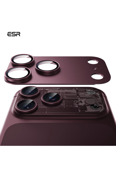 ESR Apple iPhone 18 Pro Max Armorite Pro Camera Lens Protector - Burgundy