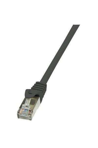 LogiLink Cablu patch cord categoria 5e F/UTP 0,50m negru CP1023S