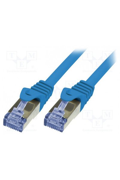 LogiLink Cablu patch Cat.6A 10G S/FTP PIMF PrimeLine 3m albastru