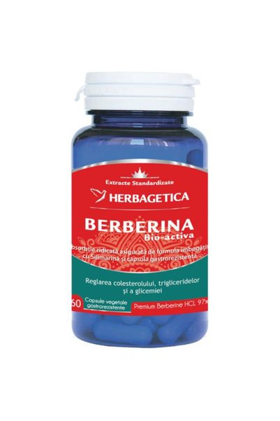 herbagetica Berberina Bio-activa Herbagetica, 60 capsule vegetale