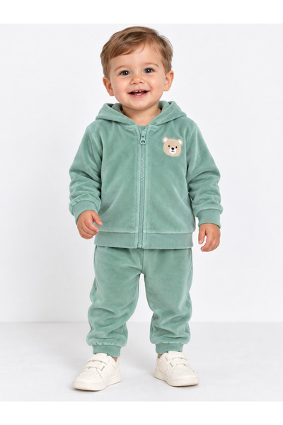 Kidaxi Velvet Hooded Men's Set