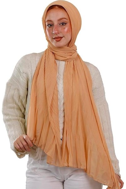 Generic حجاب شيفون خفيف الوزن وقابل للتنفس للنساء - غطاء رأس ناعم وانسيابي - ...