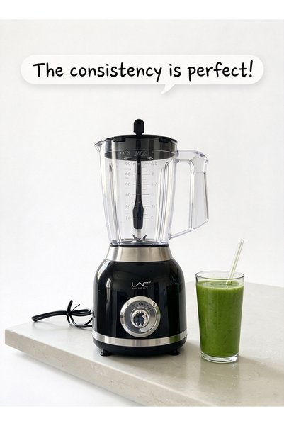 LAC Countertop Blender, Multi Speed Control Electric Blender with Large Transparent Jar, High Power Kitchen Mixer for Smoothies, Shakes & Food Crushing