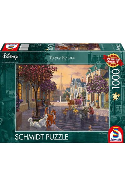 Schmidt puzzle: thomas kinkade - disney - aristocats, 1000 piece