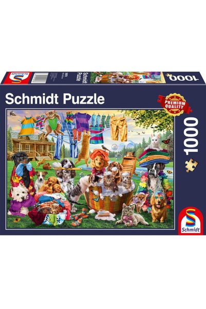 Schmidt Puzzle: Crazy Pet Garden, 1000 pieces