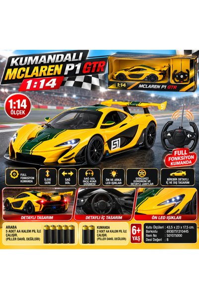 Zeus Lojistik Kumandalı 1:14 Mclaren P1 GTR
