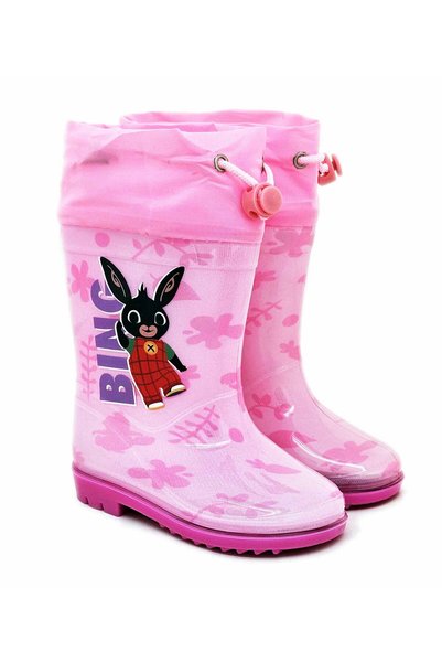Bing Bunny Ροζ λαστιχένιες γαλότσες, PVC, για κορίτσια
