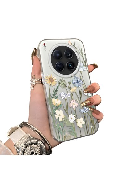 CHICASELUX Tecno Camon 40 Premier Compatible Retro Wildflower Pattern Phone C...