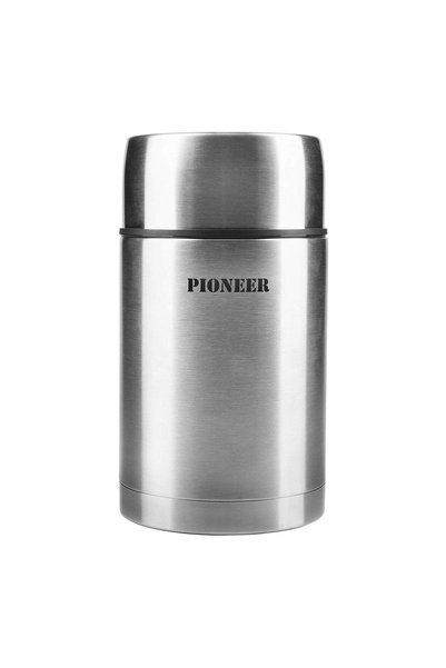 Grunwerg "Pioneer" thermal insulating container for soup, 1 l, Silver colour -