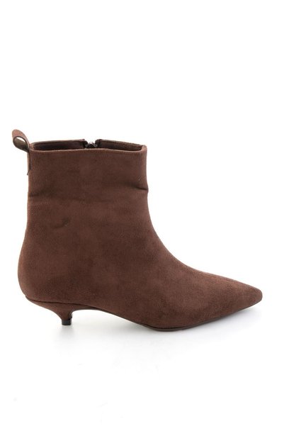 Bambi Kahve Süet Kadın Bot & Bootie K02391085372