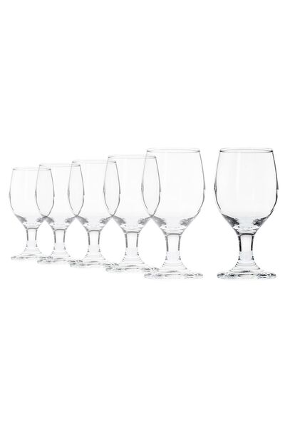 Borgonovo 6-piece water glass set, made of glass, 310 ml, "Ducale" -