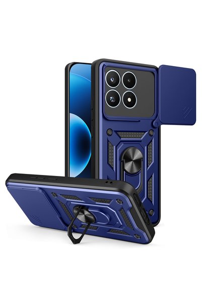 Aiyando Husa pentru Xiaomi 17 Ring Armor Kickstand Tough Rugged Cover cu prot...
