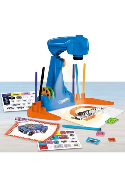 Lisciani Proiector pentru desen - Hot Wheels, varsta 5+, Albastru