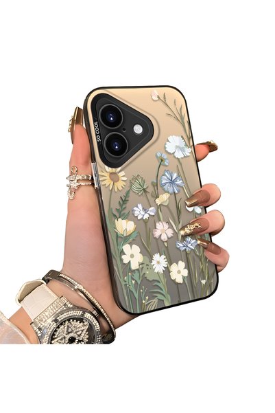CHICASELUX حافظة هاتف بنمط الزهور البرية الكلاسيكية متوافقة مع iPhone 16، حاف...