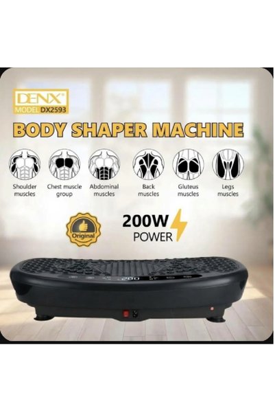 Denx Professional جهاز تمارين تنحيف الجسم من دينكس، منصة اهتزاز بقوة 200 واط،...