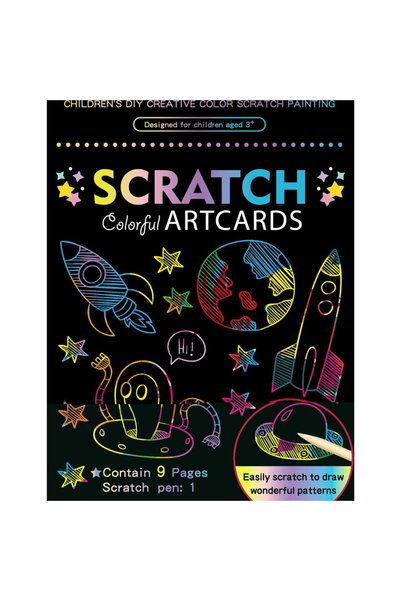 Other Set 9 planse razuibile Scratch ArtCards 16x12 cm Bambinice BN053, Multi...