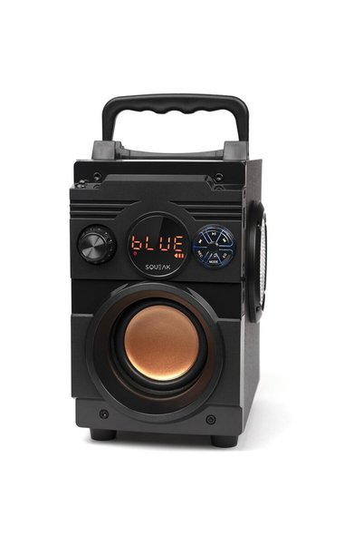 SQUEAK Boxa Portabila SQ1001, Bluetooth, Radio FM, 18W, 190x120x165mm, Negru