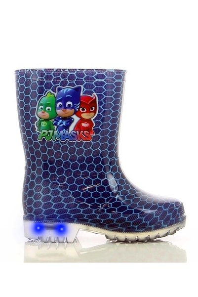 PJ Masks Cizme cauciuc albastre cu LED, băieți