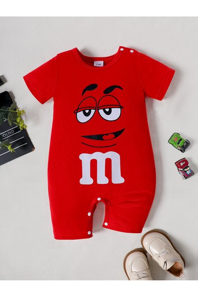 Generic Baby Unisex Summer Short Sleeve Letter Print Romper - Comfortable Onesie