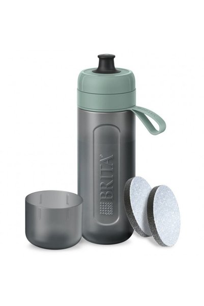 BRITA Sticla filtranta Plastic, 600 ml, cu 2 filtre, Verde