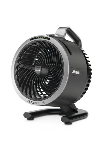 Shark HydroGo FlexBreeze FA050EU Portable Spray Fan, 36W, Charcoal Grey