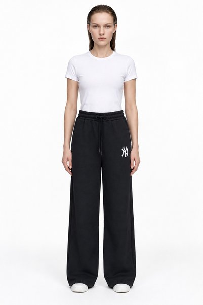 HAKKE Women's Embroidery Detailed Wide Leg Pants