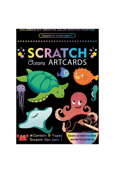 Other Комплект 9 планшета за рисуване със стъргалка Scratch ArtCards Bambinic...