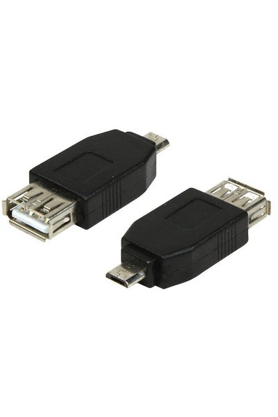 LogiLink adaptor, Micro-USB 2.0 (mascul) la USB 2.0 Tip A (mamă), negru (AU0029)