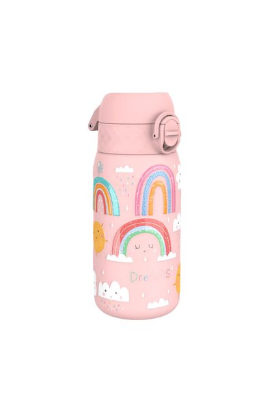 Ion8 Children's water bottle, stainless steel, 320 ml, Rainbows -
