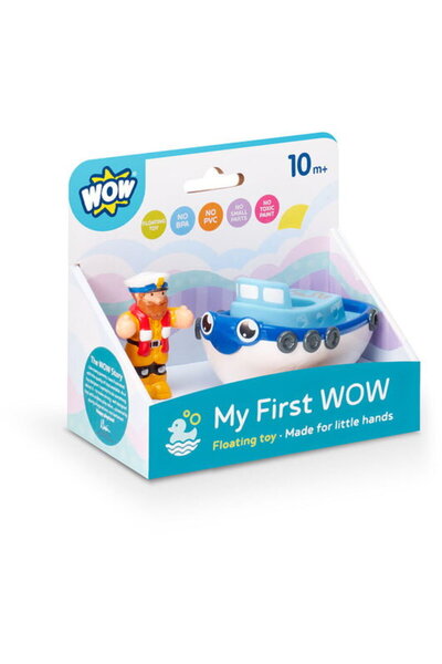 WOW Toys Jucarie de baie WOW Toys, Prima mea barca, My First WOW Tug Boat Tim...