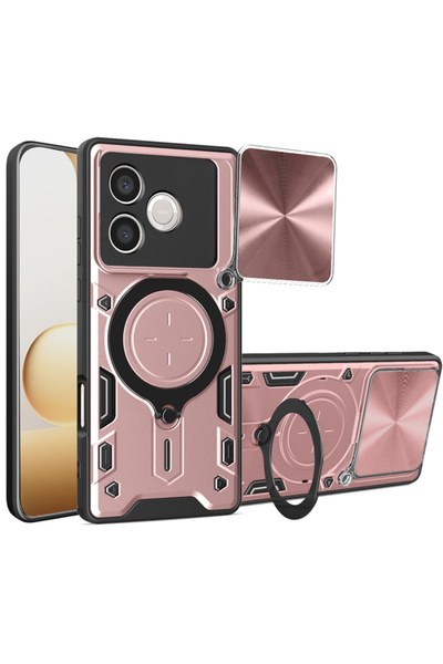 Aiyando Husa pentru Honor 600 Lite cu protecție pentru cameră și suport magne...