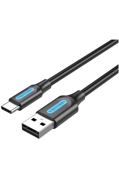 Vention Cablu USB-A 2.0 la USB-C, 3A, 0,5m, negru