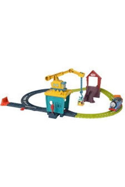 FISHER PRICE Комплект влакче Томас и приятели, Кран Карол + Санди, моторизира...