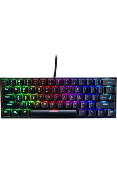 Verbatim Клавиатура SureFire от KingPin M1, RGB LED, USB, Черен