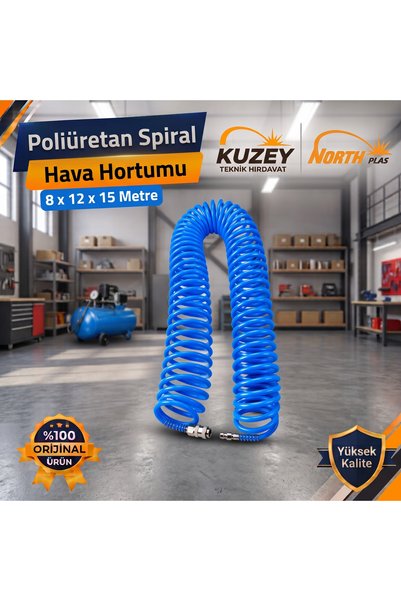 Kuzey 8X12X15 Poliüretan Spiral Hava Hortumu