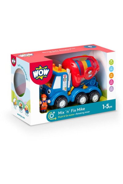 WOW Toys παιδικά παιχνίδια, μπετονιέρα, Mix n Fix Mike, 1-5 ετών