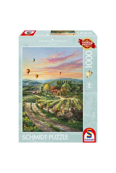 Schmidt Puzzle: Thomas Kinkade - Vineyard in the Silent Valley, 1000 pieces