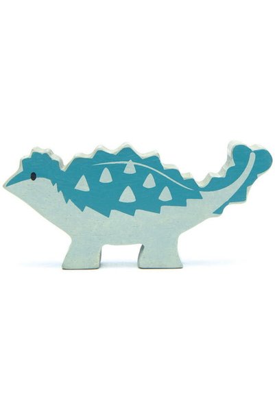Tender Leaf Figurina dinozaur Toys - Ankylosaurus, din lemn premium, 3+ ani