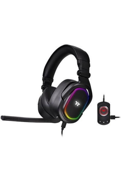 THERMALTAKE Casti gaming Premium Argent H5, 7.1, RGB, μαύρο (GHT-THF-DIECBK-31)