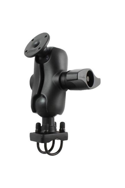 ram mounts RAM® Two U-bolt rail bracket with round AMPS plate