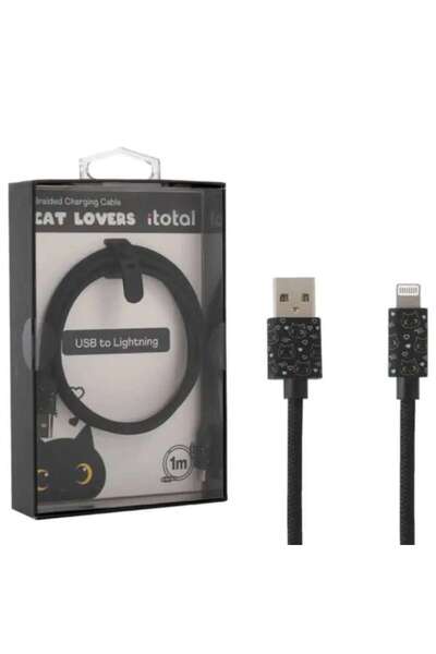 ITOTAL I-Total Καλώδιο Φόρτισης XL2724 Μαύρη Γάτα USB-USB C