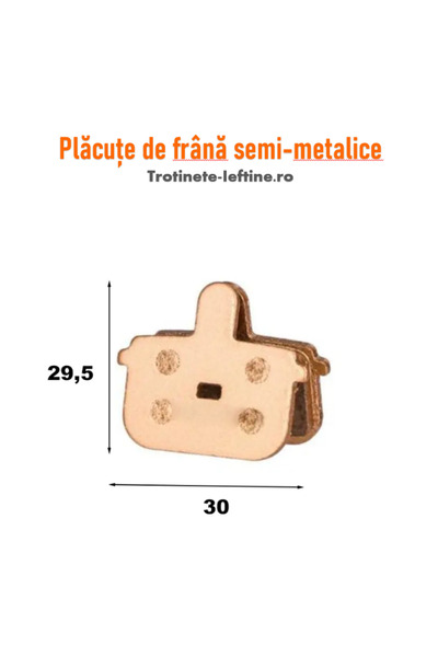 OEM Plăcuțe de frână semi-metalice – 30 × 29,5 mm