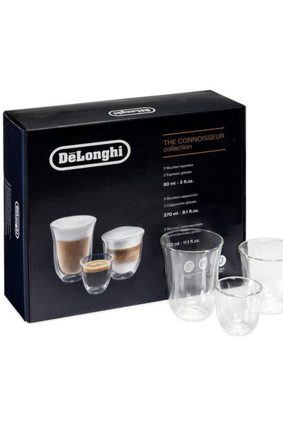 DELONGHİ Set 6 Pahare De'Longhi Colectia Connoisseur DLSC302, 2 pahare Espres...