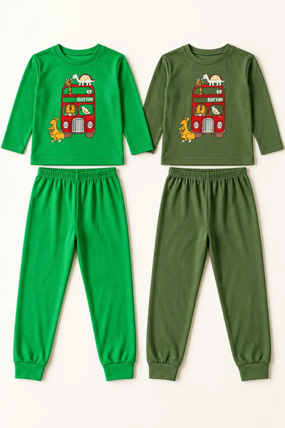 aden kids Boy's Top and Bottom Pajama Set