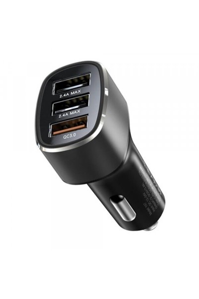 Yesido Incarcator Auto Y46, 42W, 3A, 3 x USB-A, Negru