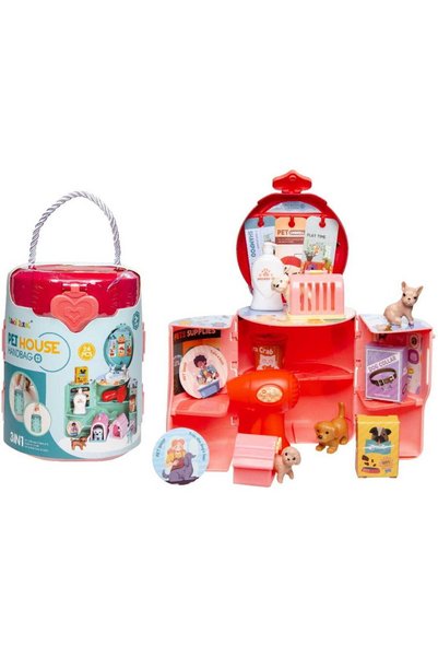 LG Imports Animal House Bag 24 pieces - 16x12 cm LG1344, Age 3+ years, Red